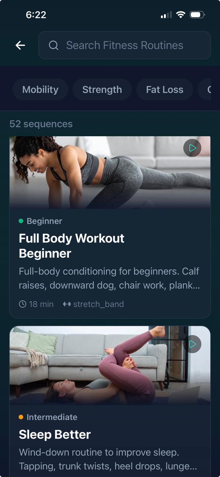 Movement and workouts